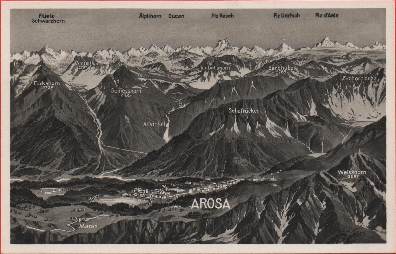 Cartes postales: AROSA Panorama – D'occasion à Jona par philajona