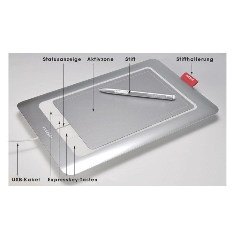 Wacom Tablet PC: Wacom Bamboo Fun Pen & Touch - Tablette graphique – Usato da Genève venduto da Leo_56_13 1