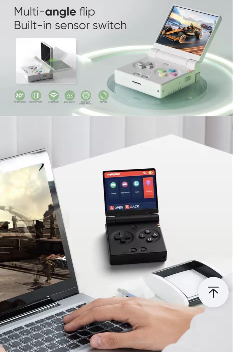 Konsolen: MIYOO Mini Flip Retro Handheld Game Console – Neu und originalverpackt aus Mellingen von Guilhermefurlan 5