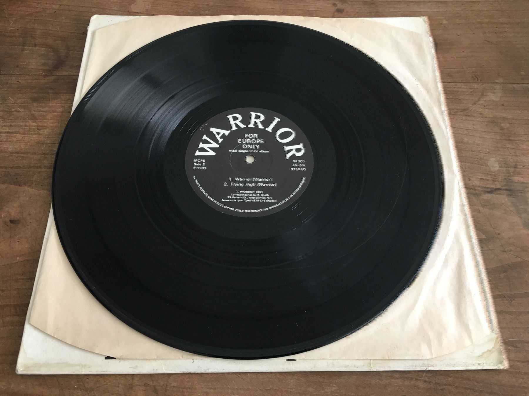 Dischi in vinile: Warrior For Europe Only Metal Vinyl – Usato da Willerzell venduto da Stoeff8l 3