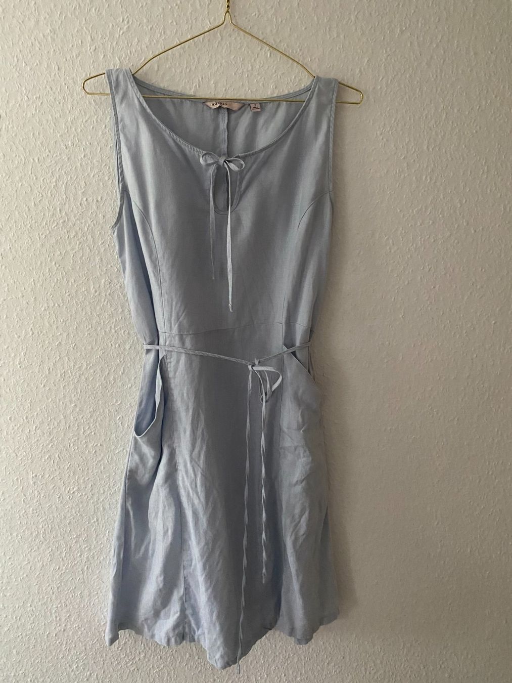 Vestiti: hellblaues Leinenkleid in Gr. M (38) – Usato da Stetten SH venduto da bijoux18 1