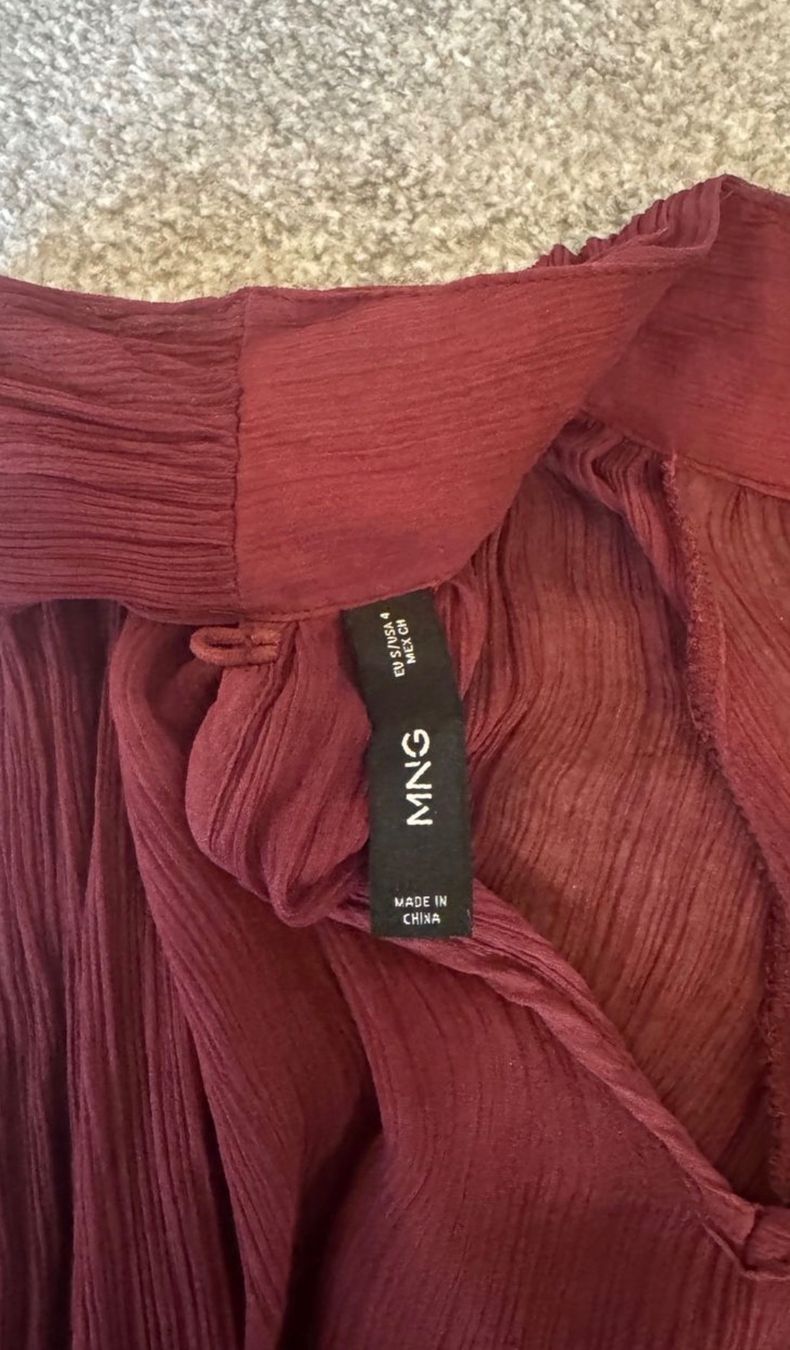 Mango Blusen: Bluse Bordeaux rot Mango, Gr. S – Gebraucht aus Zürich von lydia_l 2