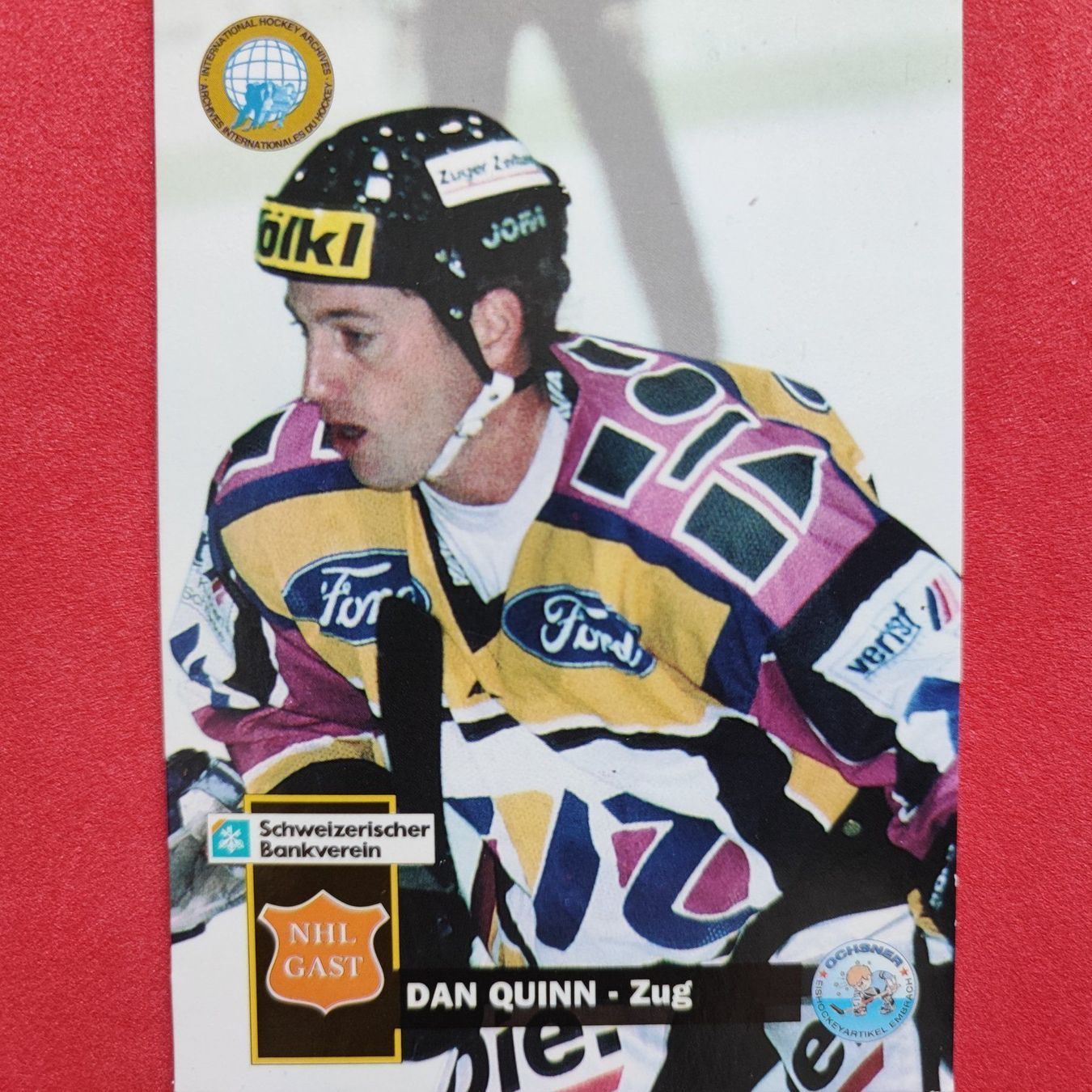 Carte collezionabili: Dan Quinn - EVZ - 1995/96 - SPECIAL CARD – Usato da Dübendorf venduto da kb86_MOVIE