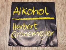Herbert Grönemeyer Vinyl Single Alkohol / Erwischt 7 Zoll