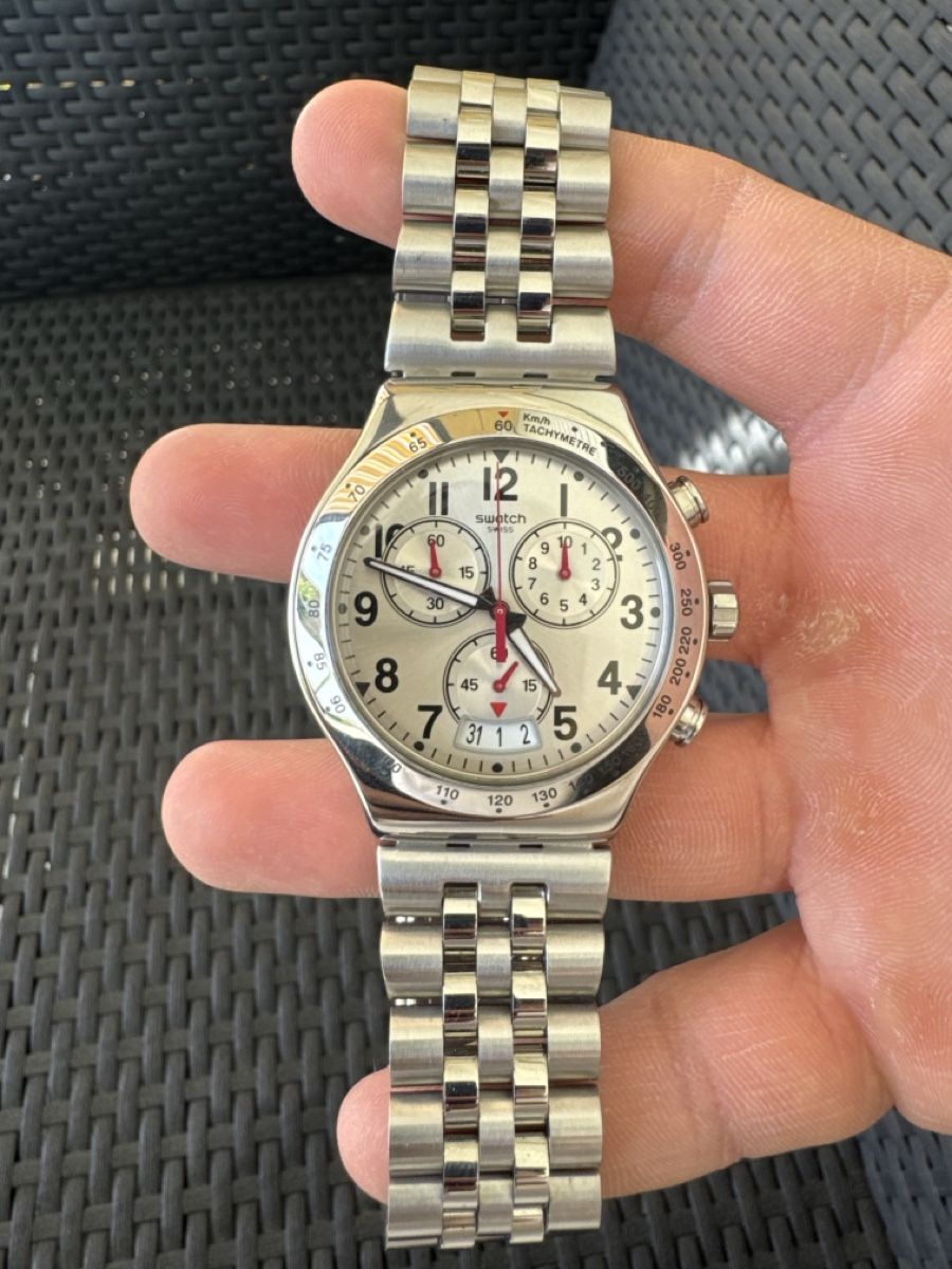 Swatch Orologi: Swatch iron Chronograph – Nuovo (secondo la descrizione) da Esslingen venduto da Filipecancela