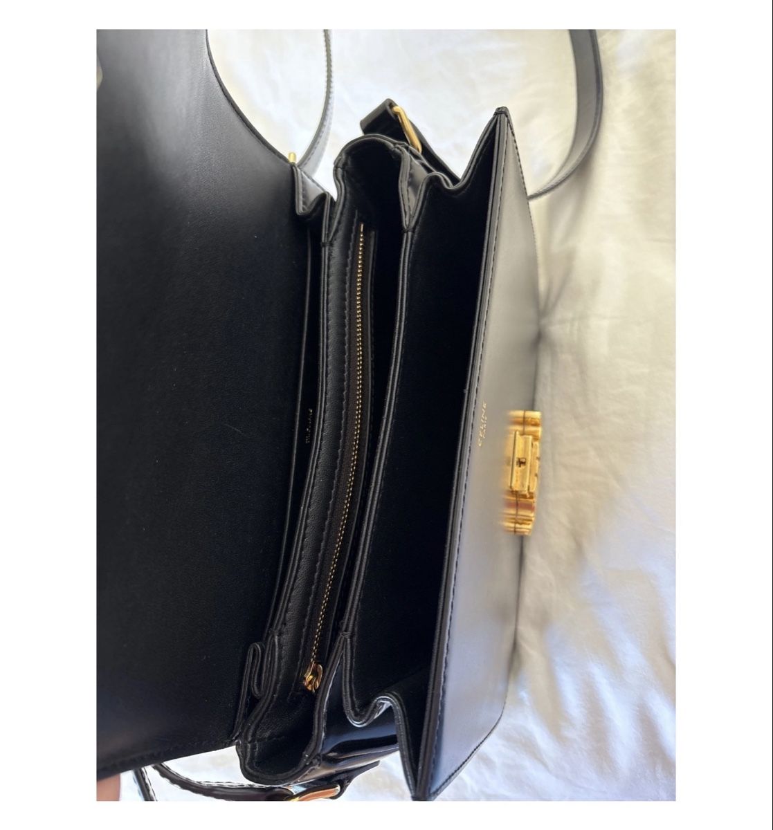 Celine Borse da donna: Celine Triomphe Medium Shoulder Bag Black Like New – Nuovo (secondo la descrizione) da Zug venduto da pv_xcx 5