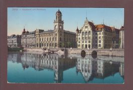 ZÜRICH - Hauptpost - Stadthaus - 1915