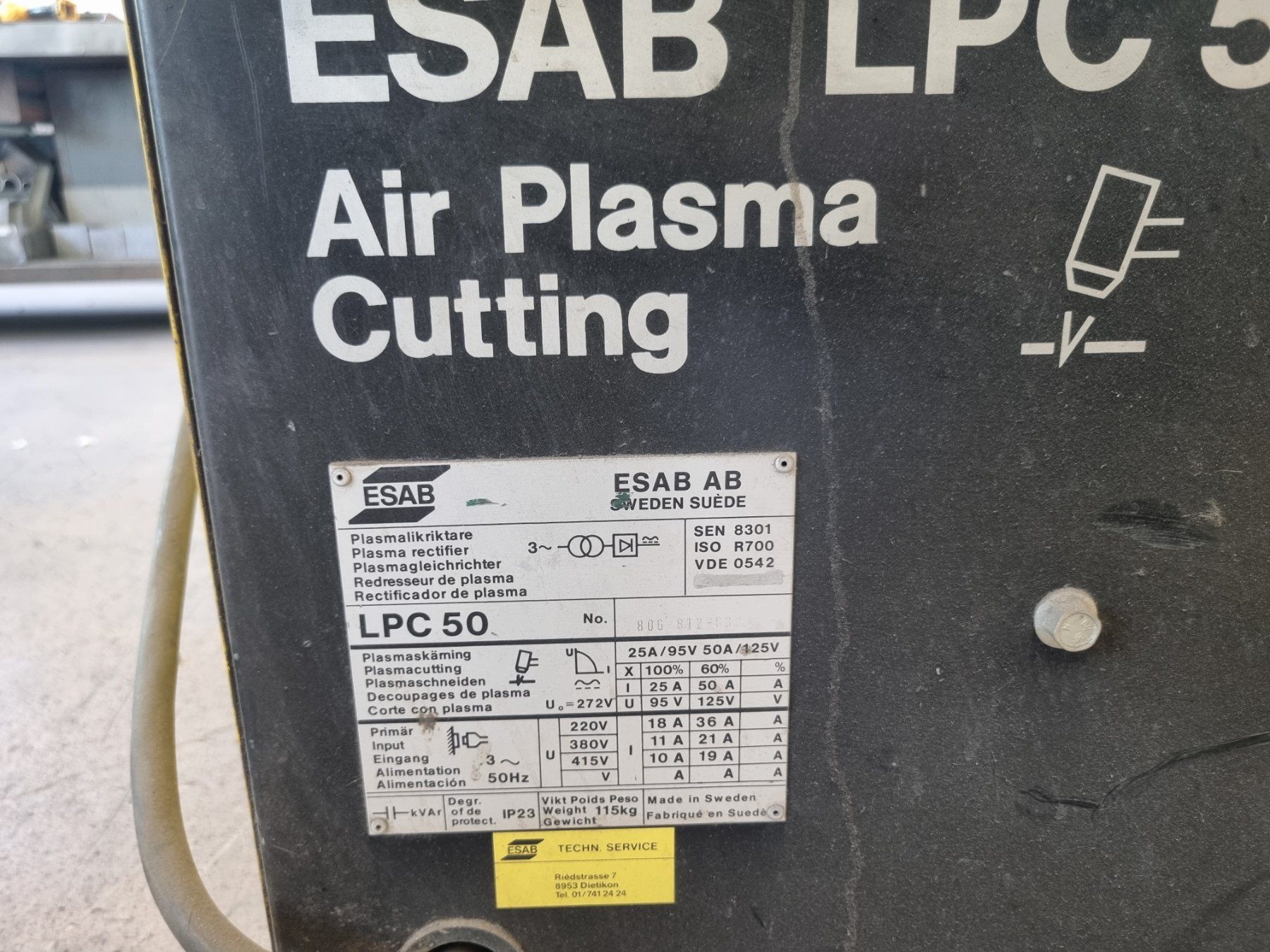 Saldatori: 63. ESAB Plasmaschneider LPC 50 – Usato da Deitingen venduto da RRD2010 2