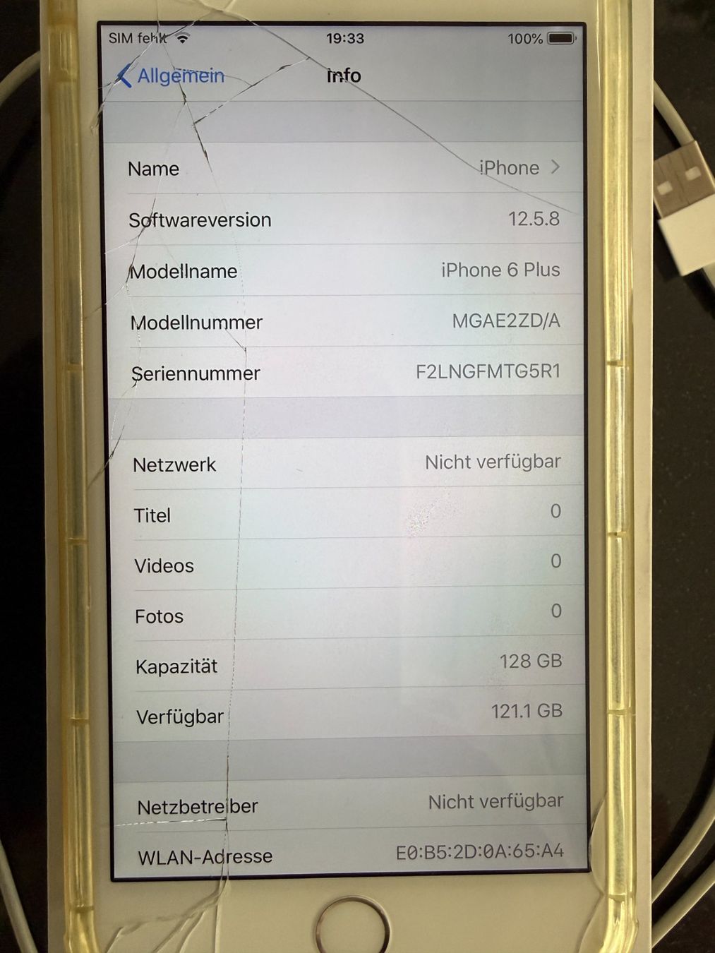 Apple Handys / Smartphones: Apple iPhone 6 Plus weiss, mit Verpackung und Ladekabel – Gebraucht aus Unterengstringen von Tnovus 3