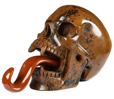 Mahagoni Obsidian Vampir Skull