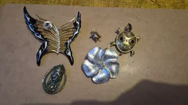 Broschen Vintage Schmuckset 
