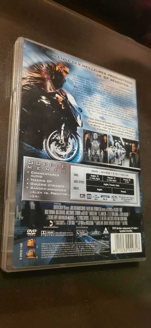Tous les DVDs: DVD I Robot  – D'occasion à Genève par vins50