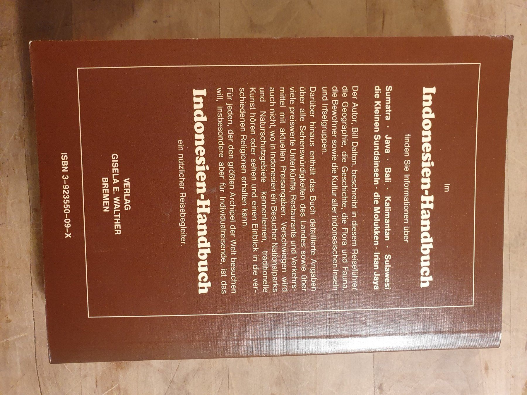 Libri: Indonesien Handbuch Bill Dalton Gisela E. Walther – Usato da Zürich venduto da loosebone 4