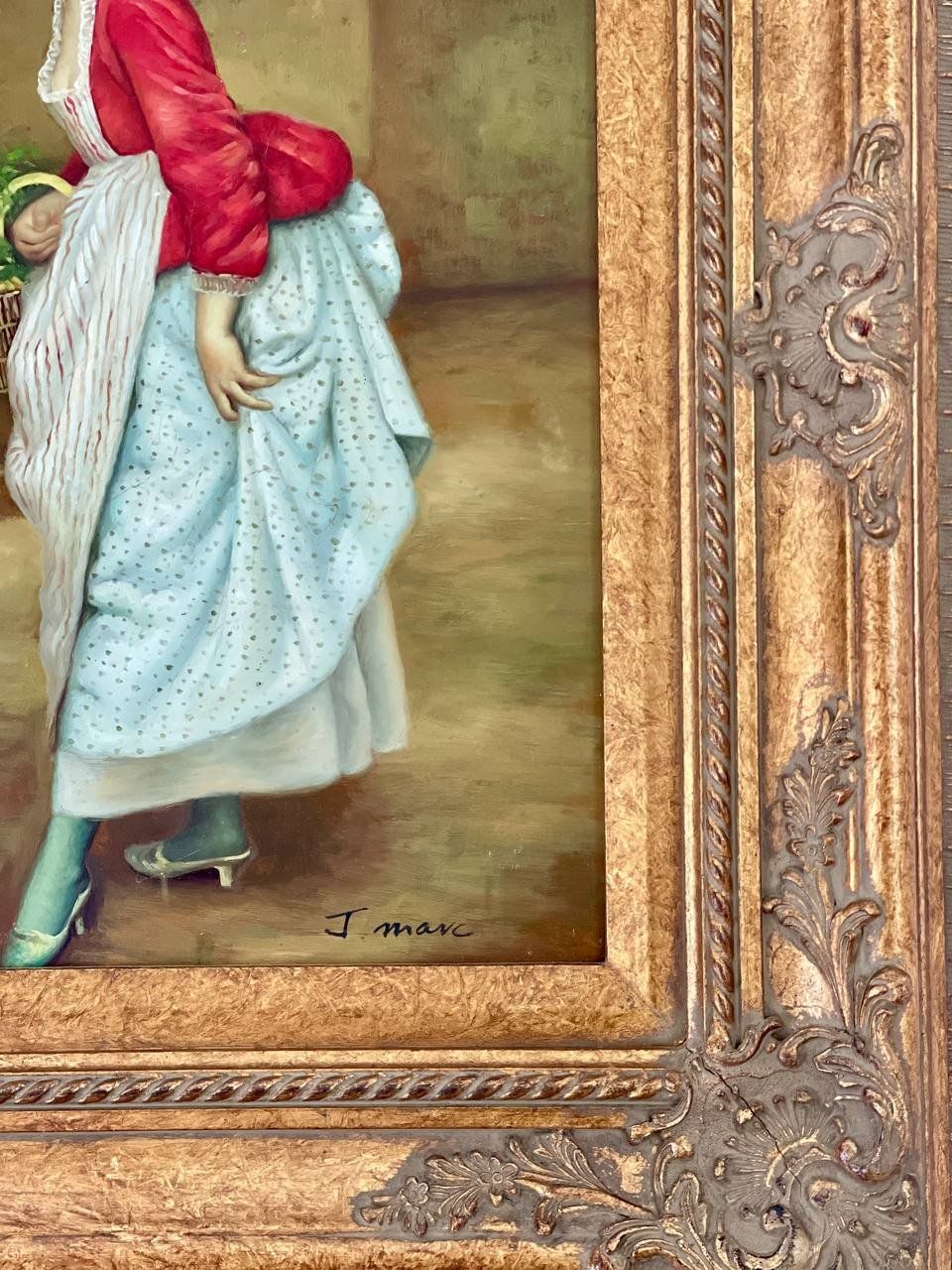 Dipinti: Zimmermädchen nach Gustave Jean Jacquet – Usato da Basel venduto da mar_x8 2