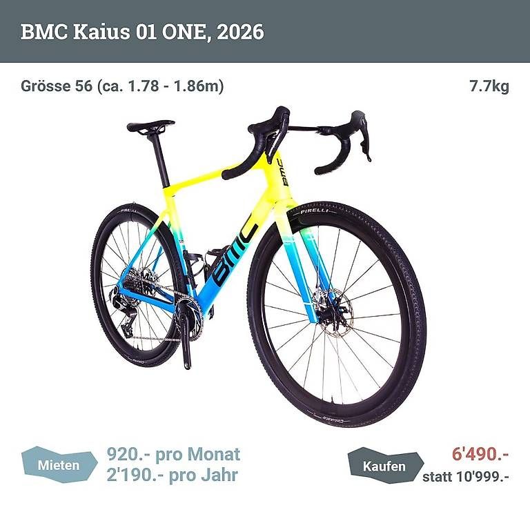 Vélos: BMC Kaius 01 ONE (2026), Grösse 58 – D'occasion à Zürich par Bikerevier_GmbH 1