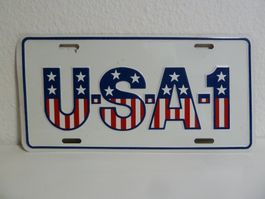 USA Deko-Schild: Nummernschild License Plate USA 1