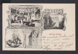 Ettiswil  LU   :   alte 4-Bild - Ansichtskarte von 1912