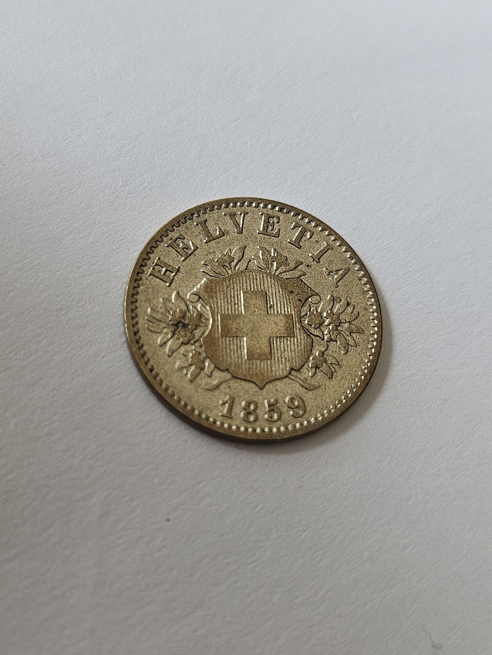 Toutes les monnaies: 20 Rappen 1859 – D'occasion à Pfäffikon ZH par Melibol