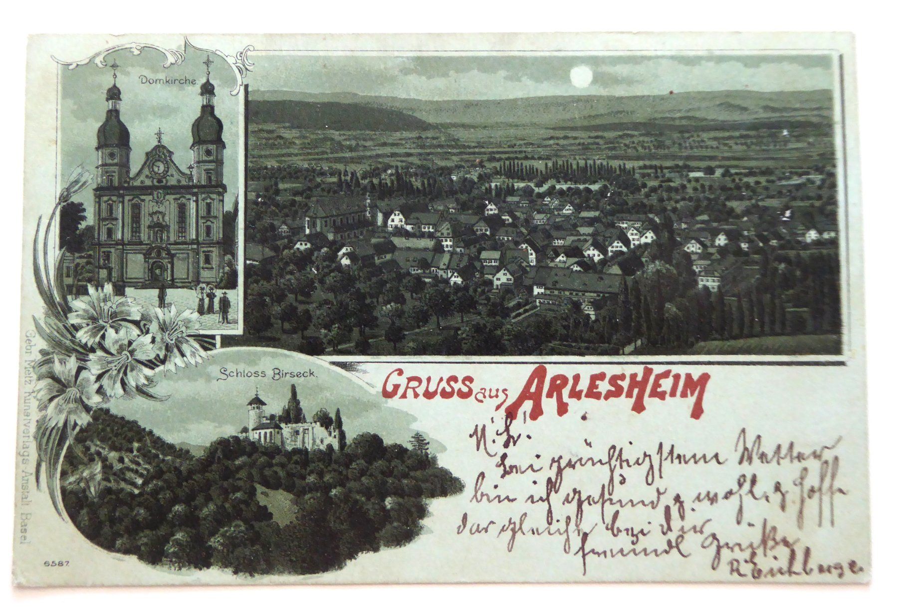 Ansichtskarten: Gruss aus Arlesheim 1899 – Gebraucht aus Aesch BL von Kauri1
