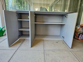 Möbel Sideboard 150 cm in Grau