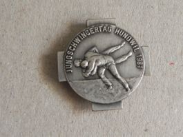 Abzeichen Schwingfest Schwingen Hundwil Appenzell 1981