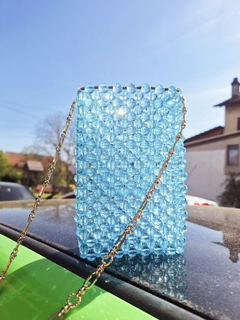 Tasche aus Perlen