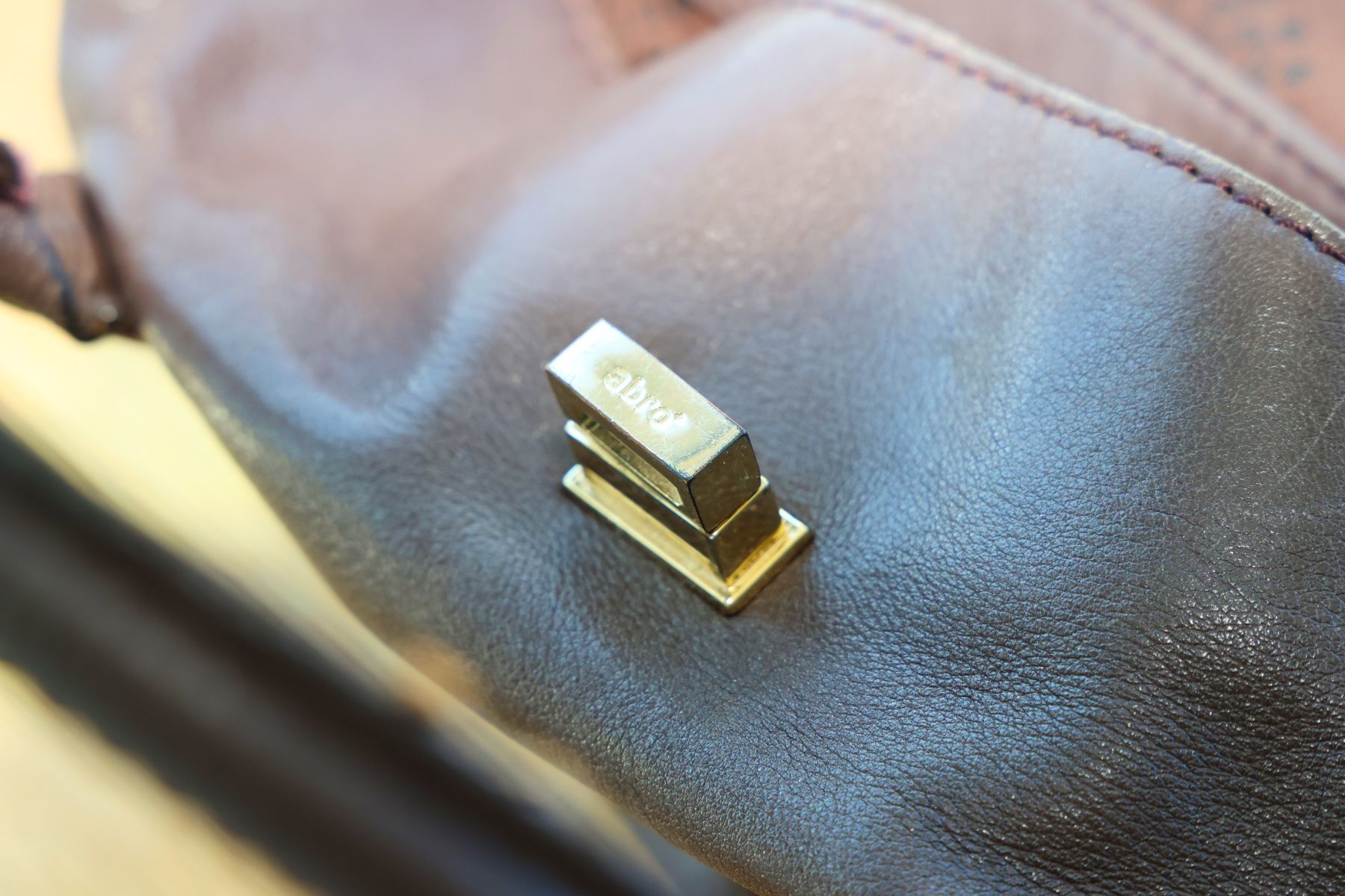Abro Borse da donna: Abro Damenhandtasche Echtleder braun – Nuovo (secondo la descrizione) da Savognin venduto da Caneos 5