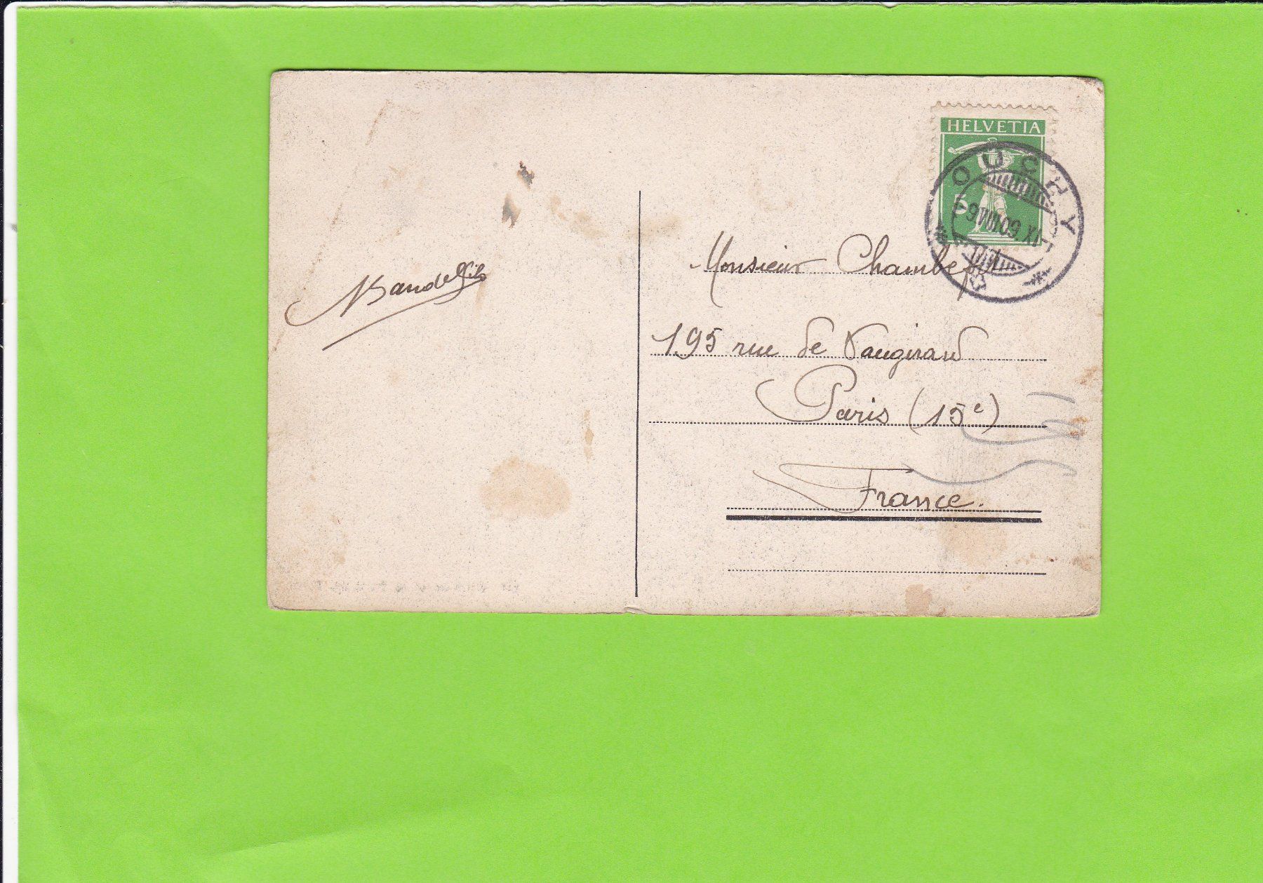 Cartoline postali: Chillon--1909 – Usato da St. Peterzell venduto da neckertal 1