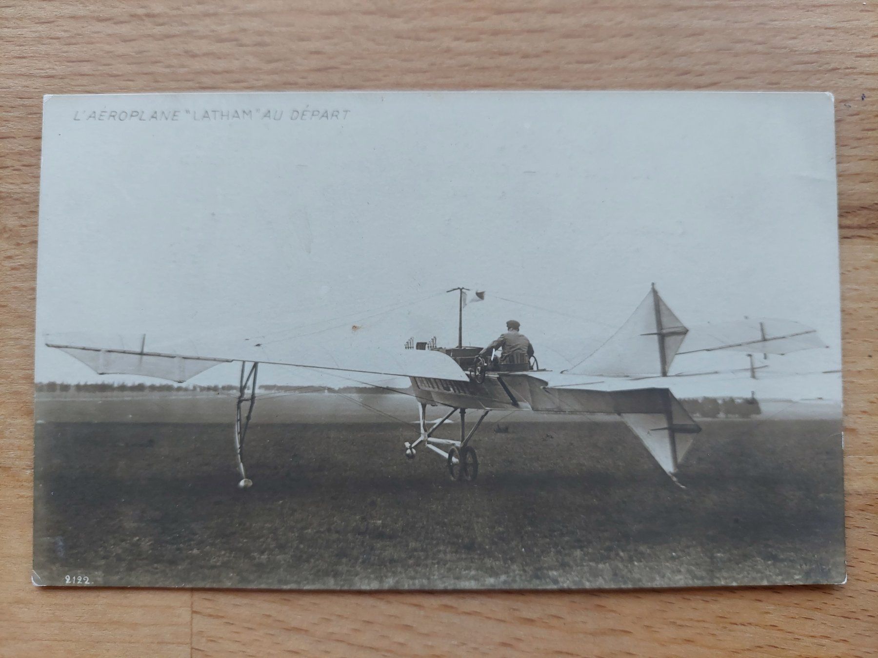 Cartoline postali: Echtfotokarte Flugzeug "Latham" – Usato da Obfelden venduto da Foto_Bild_Kunst_Buch