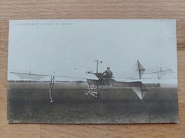 Echtfotokarte Flugzeug "Latham"