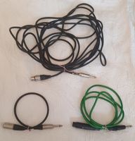 3x Klinkenkabel 6.3mm auf XLR