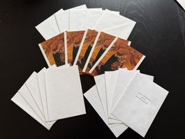 Weihnachtskarten Set, 5 Stk. mit Sujet, Neu & Original!