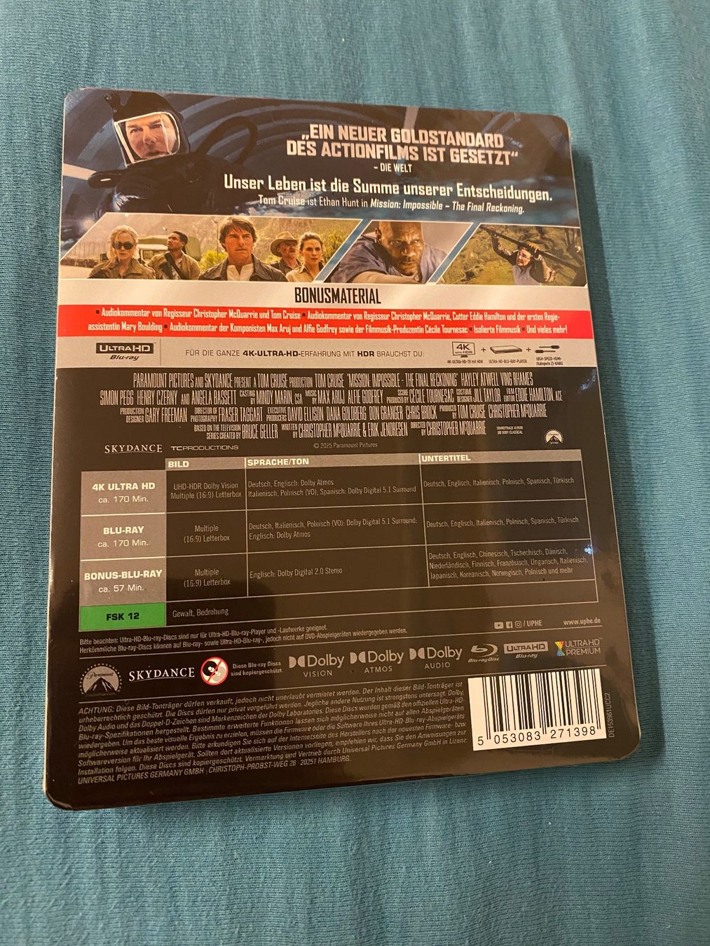 Tutti i DVDs: Mission: Impossible 8 - The Final Reckoning - Steelbook B – Nuovo e nell'imballaggio originale da Einsiedeln venduto da Penguin_Holmes 1
