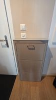 DON HIERRO Kibo  Metallic Shoe Cabinet Grey 3 Shelves Used