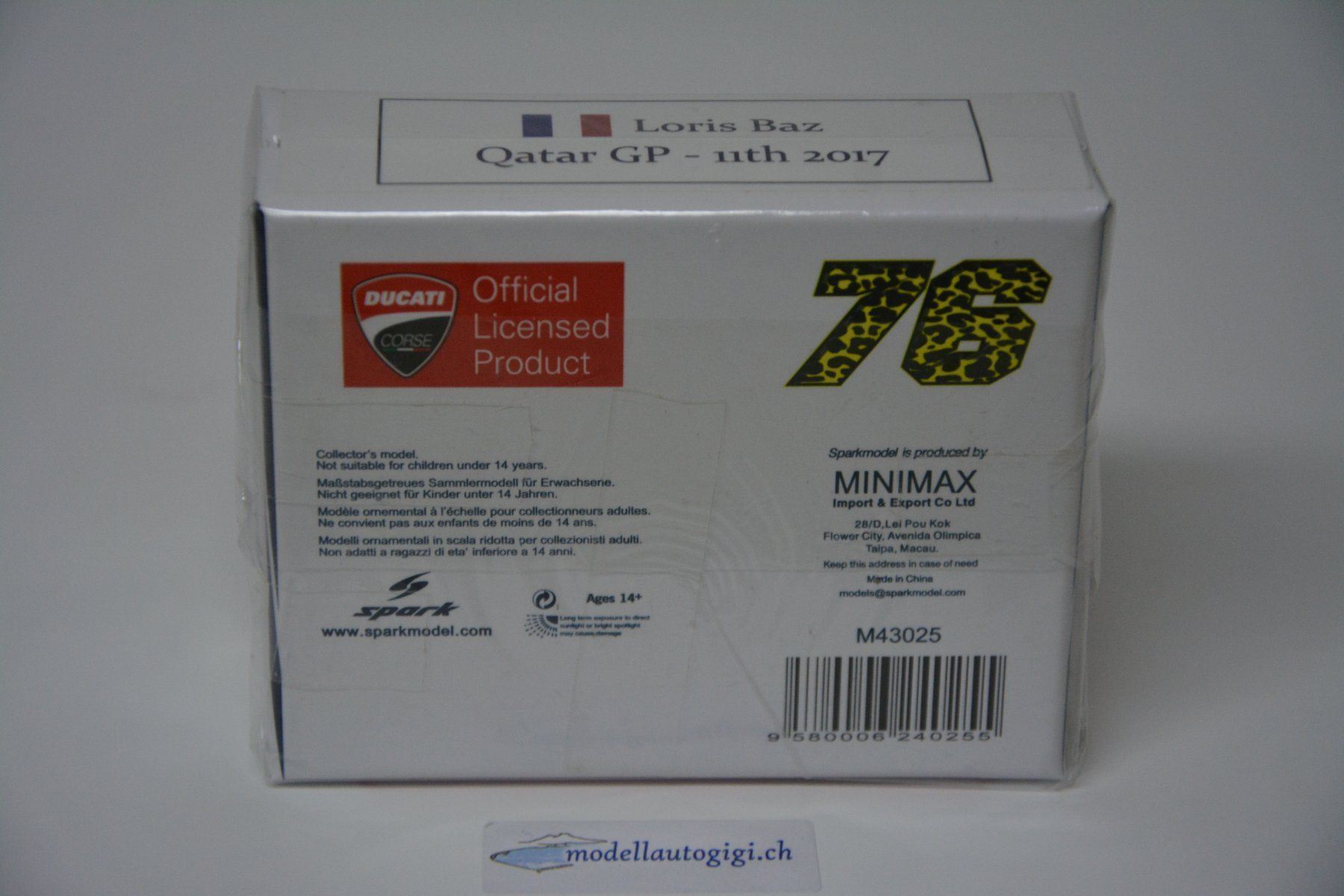 Ducati Kit di modellismo & Modellini statici: Ducati GP15 # 76 "Avintia" , Spark  1:43 – Nuovo e nell'imballaggio originale da Goldach venduto da Feivel9 4