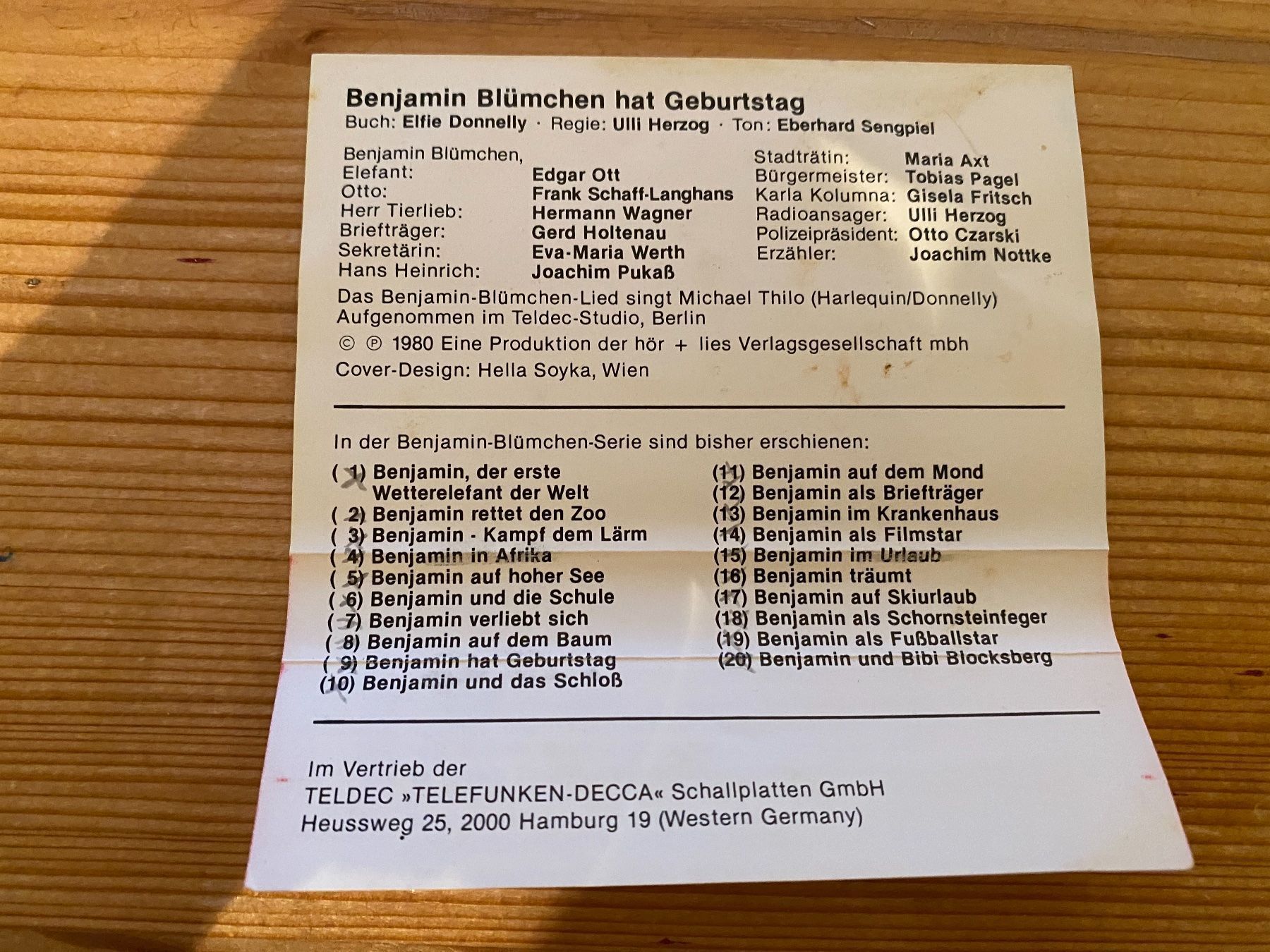 Musicassette: Kassette - Benjamin Blümchen (Folge 9) – Usato da St.Gallen venduto da kingsamas 4