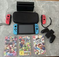 Nintendo Switch Konsole + 3 Spiele + Zubehör