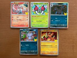 Pokemon Karten Set Holo 30 Jahre (Versand gratis)