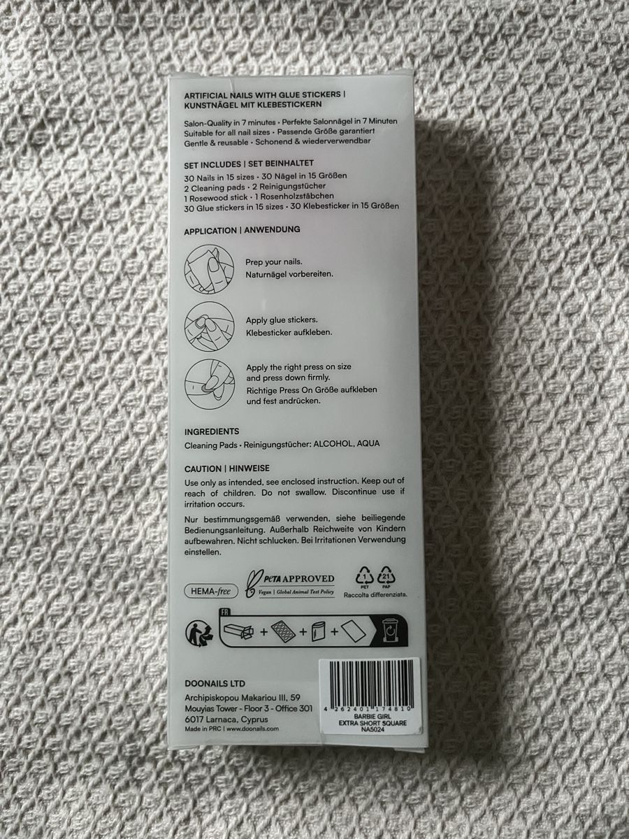 Künstliche Fingernägel: DOONAILS Soft Gel Press Ons rosa neu – Neu (gemäss Beschreibung) aus Hochdorf von Forestgreen 1