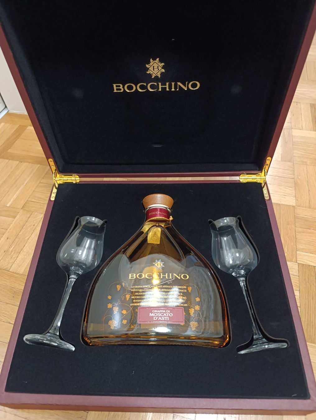 Spirituosen: Grappa Carlo Bocchino in Geschenkbox – Neu und originalverpackt aus Waltenschwil von Bodensee84