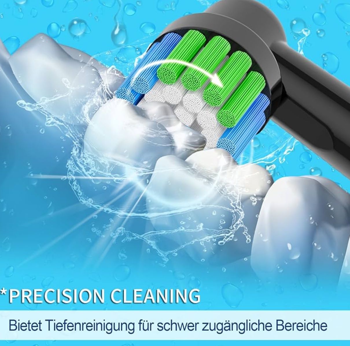 Oral B Cura dei denti: Oral-B Aufsteckbürsten, 16 Stk. - Neu – Nuovo e nell'imballaggio originale da Suhr venduto da SchnapperCH 1