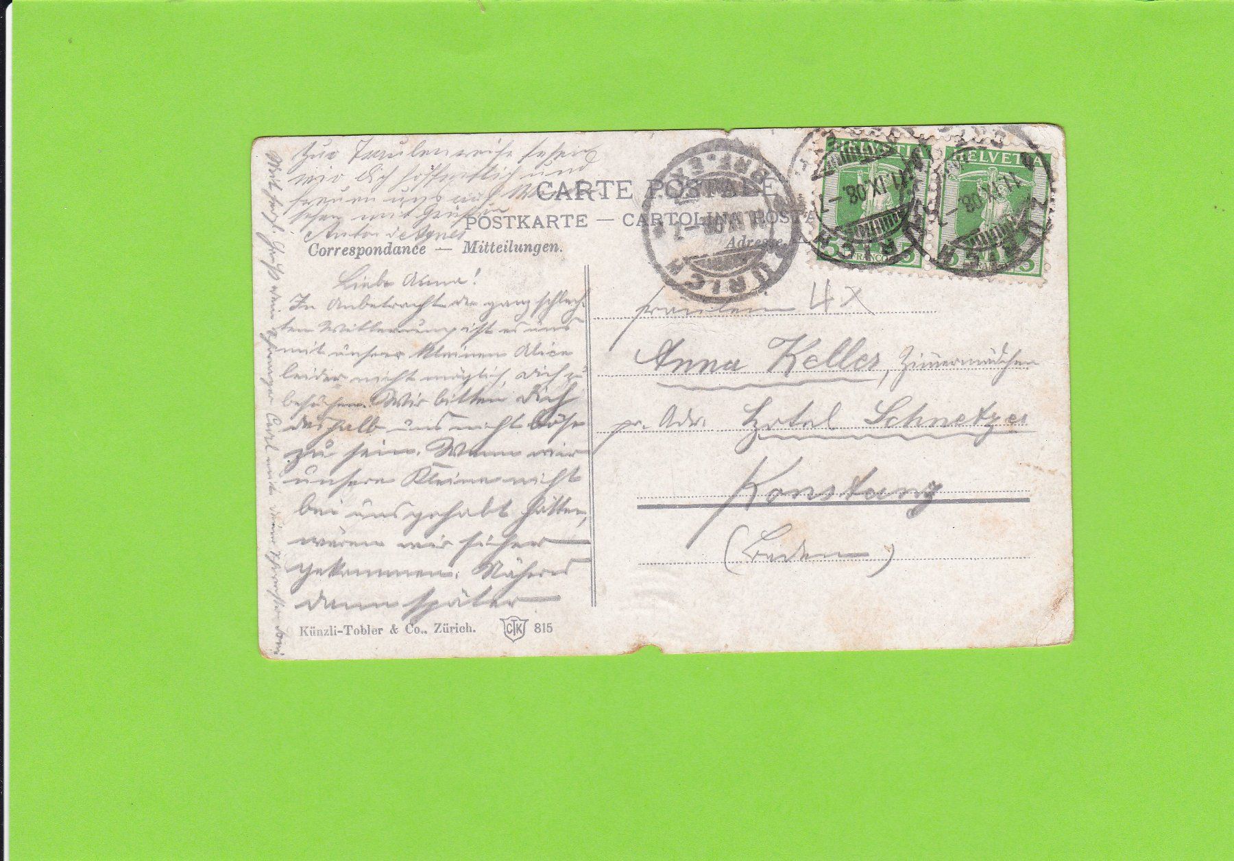 Cartoline postali: Idyll am Walensee-Ruderboot-belebt – Usato da St. Peterzell venduto da neckertal 1