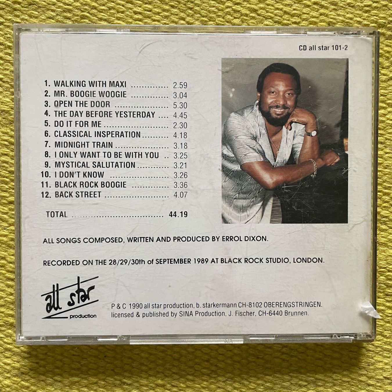 CDs: ERROL DIXON-MIT UNTERSCHRIFT MR. BOOGIE WOOGIE – Gebraucht aus Rorschacherberg von CD-Roli 1