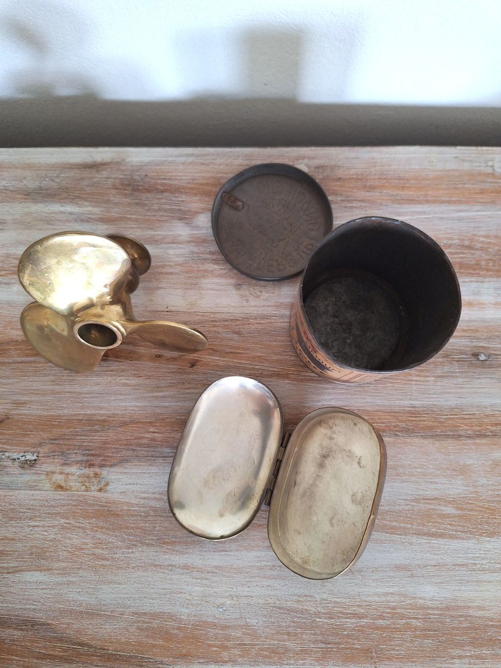 Barattoli: Vintage Set Maritim Blechdose Schiffsschraube – Usato da Erlenbach ZH venduto da Sondeiwendiz 4