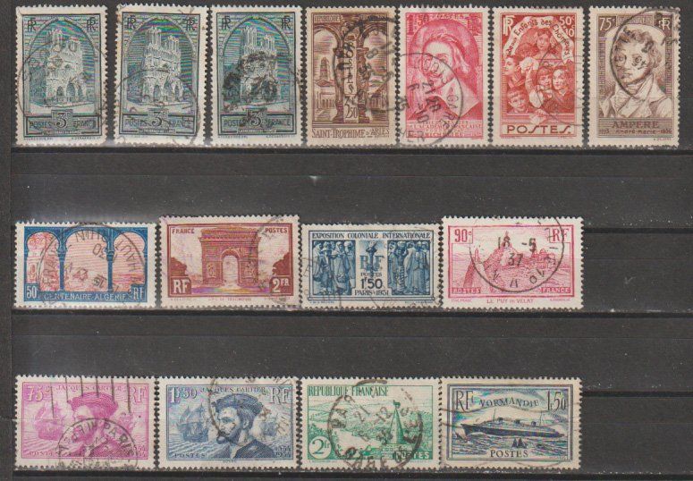 Alle Briefmarken: France variés, occasions – Gebraucht aus Crans-Montana von kira56 1