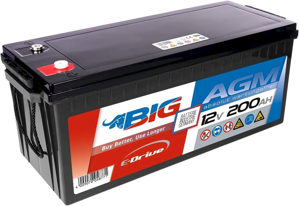 Batteries: BIG E-Drive AGM 12V 200Ah – Neuf avec emballage d'origine à Bottighofen par zaap 1
