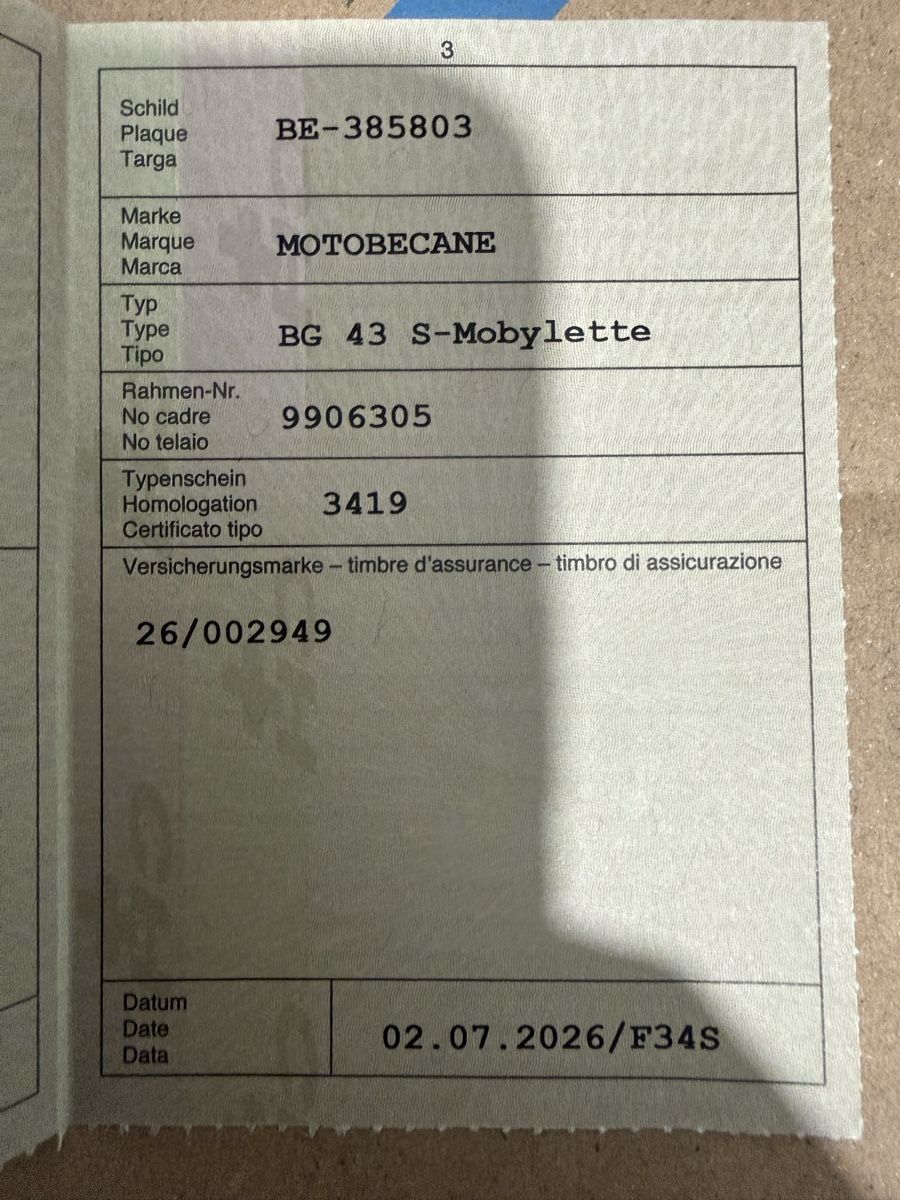Ciclomotori: Motobecane BG 43 S-Mobylette – Usato da Scheuren venduto da Roebu977 7