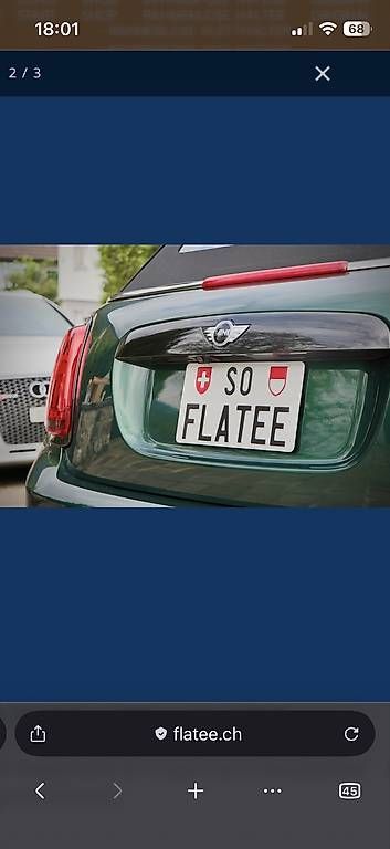 Supporti a parete: Flatee-Set für Hochformat CH Kontrollschilder – Usato da Bern venduto da AlexanderG01 1