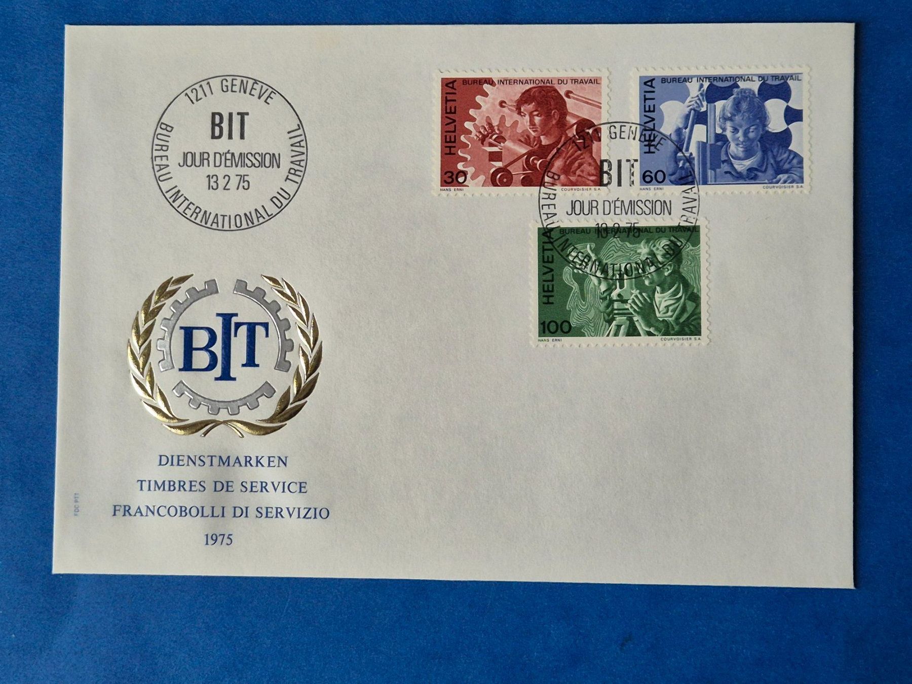 Tutti i francobolli: Ersttagsbrief Dienstmarken 1975 13.2.75 – Nuovo (secondo la descrizione) da Seewen SZ venduto da SuperpumaDisplayTeam