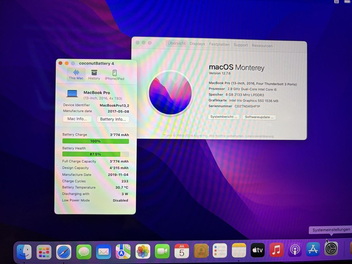 Apple Notebook: Apple Macbook Pro 13“ Touchbar 2017 – Usato da Visperterminen venduto da lgresell 1